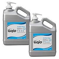 Vista 1 de GOJO SUPRO MAX 0979-02 - Limpiador de manos resistente de 1 galón con botella de bomba de limpieza suave (paquete de 2)
