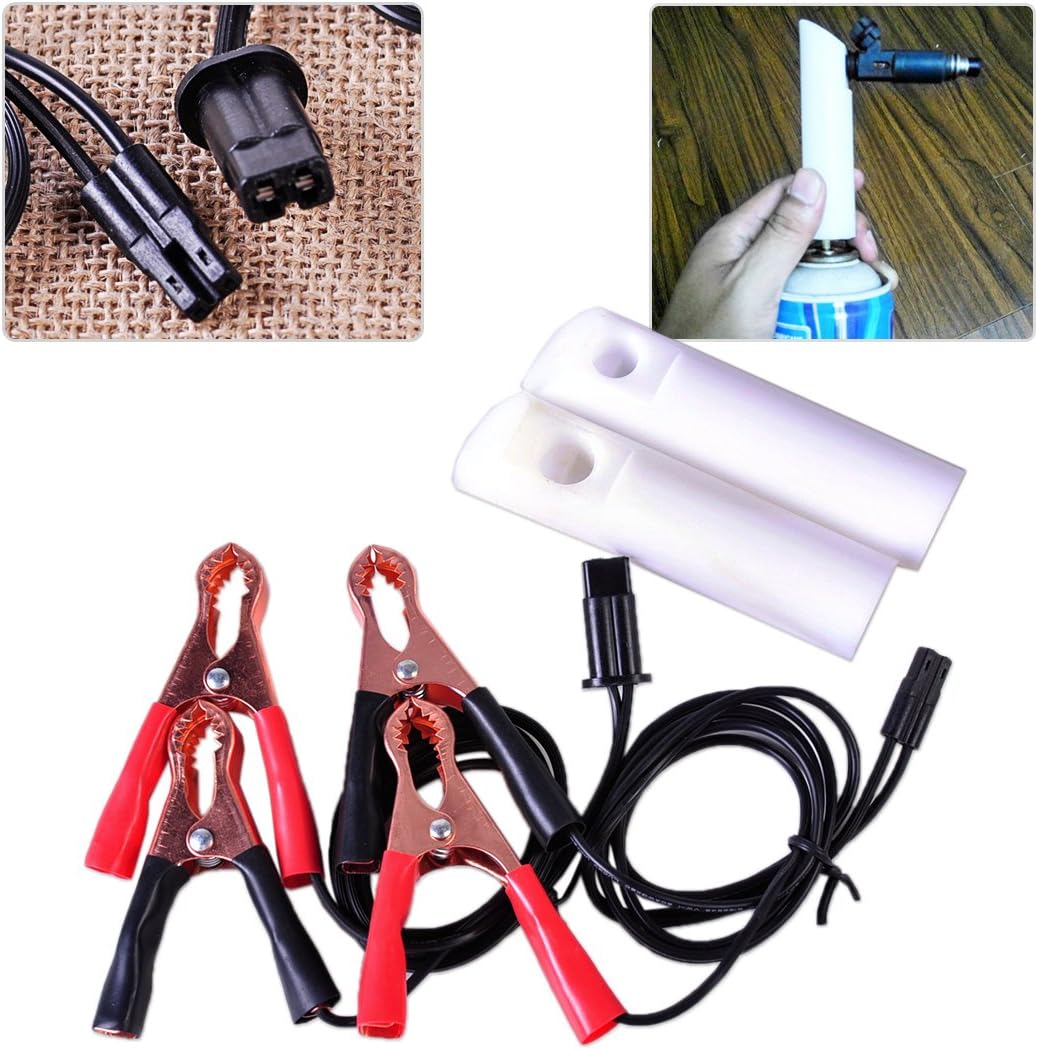 beler Universal Auto Car Fuel Injector Nozzle Flush Cleaner Adapter DIY Cleaning Tool Kit Set