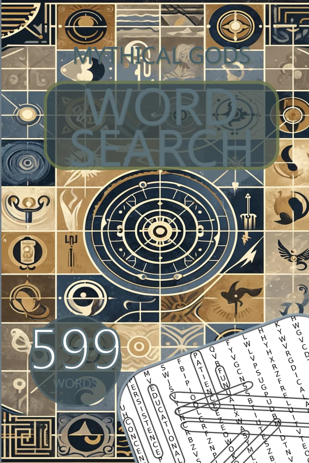 Mythical Gods Word Search: With over 50 word search for all ages