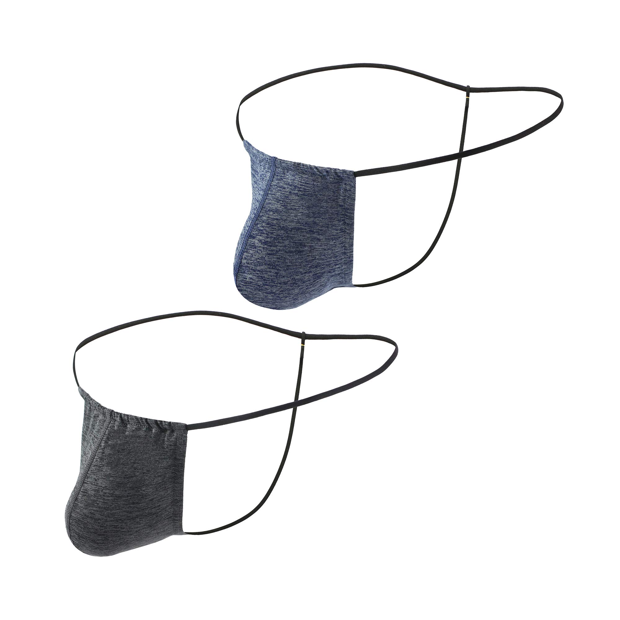 SwbreetyMen Breathable Thong Underwear U Convex Pouch Underwear T-Back G-String - - M