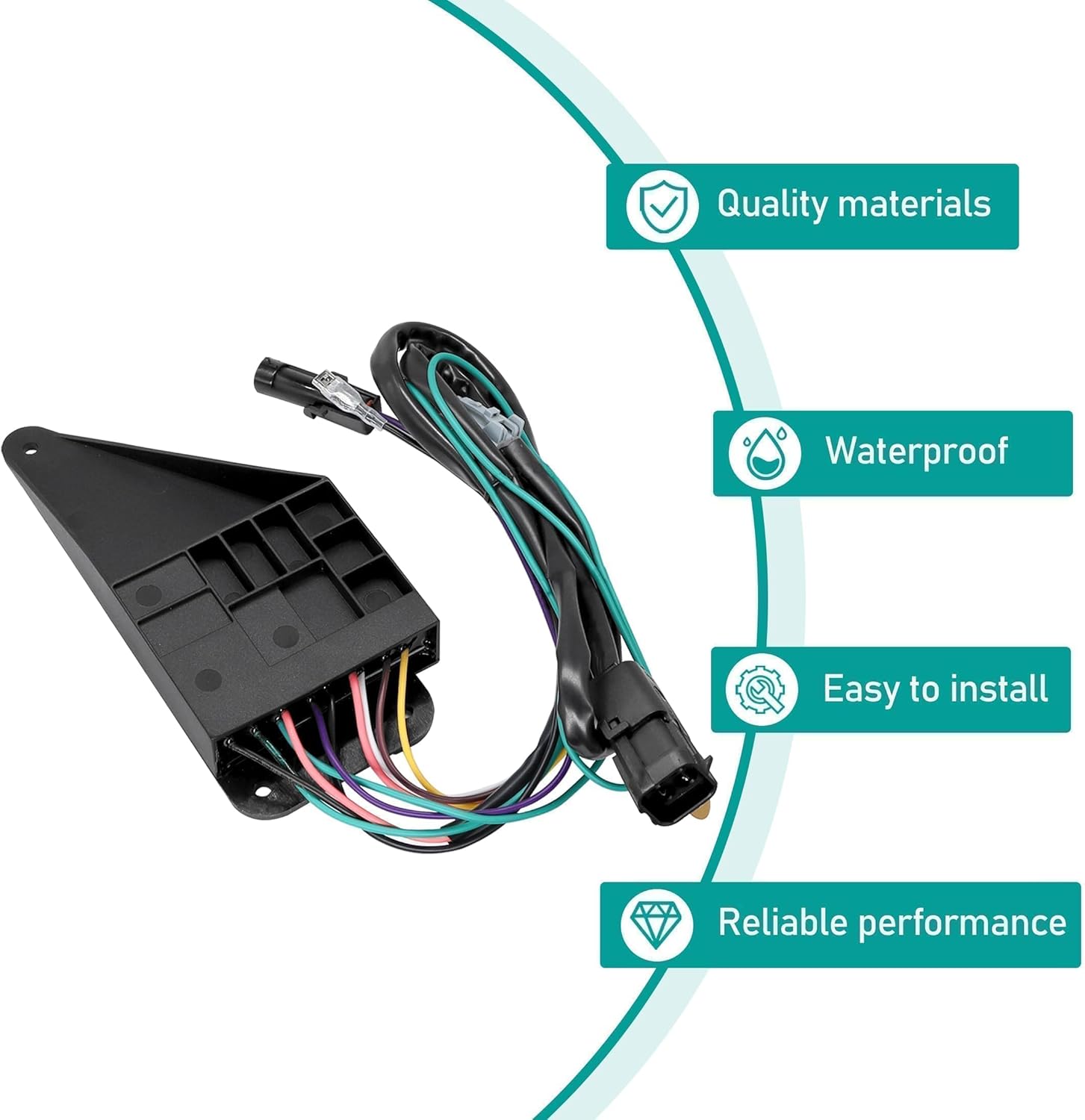 Panmwarmoll Electric Step Control Unit Fit for Lippert Kwikee Electric Steps Series 22 23 26 28 30 31 32 33 34 35 36 37 38 39 40 41 42 and 47 Replace 909510000