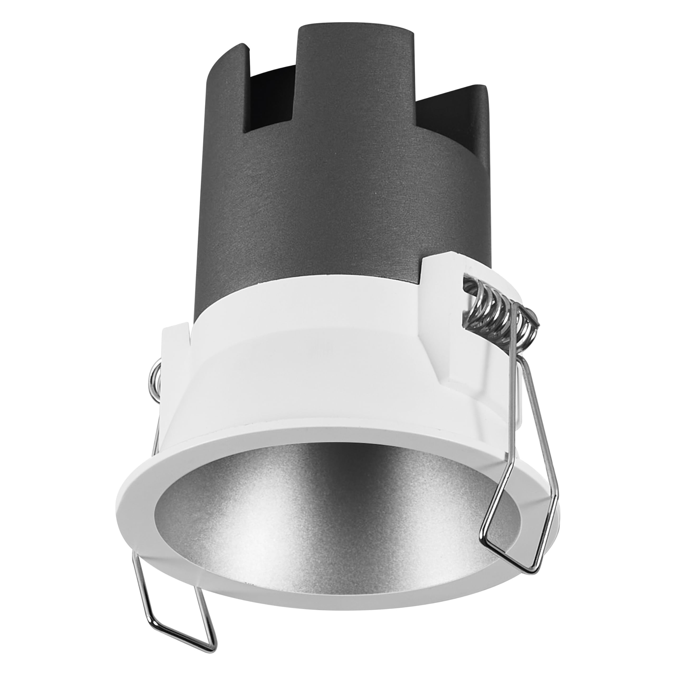 OSRAM SPOT Twist recessed Downlight, Silver, 5W, 400lm, 840 WT, 70mm Diameter, Cold White Light Color, up to 90% Energy Savings Compared to Halogen downlights, Easy Installation, 4000K.