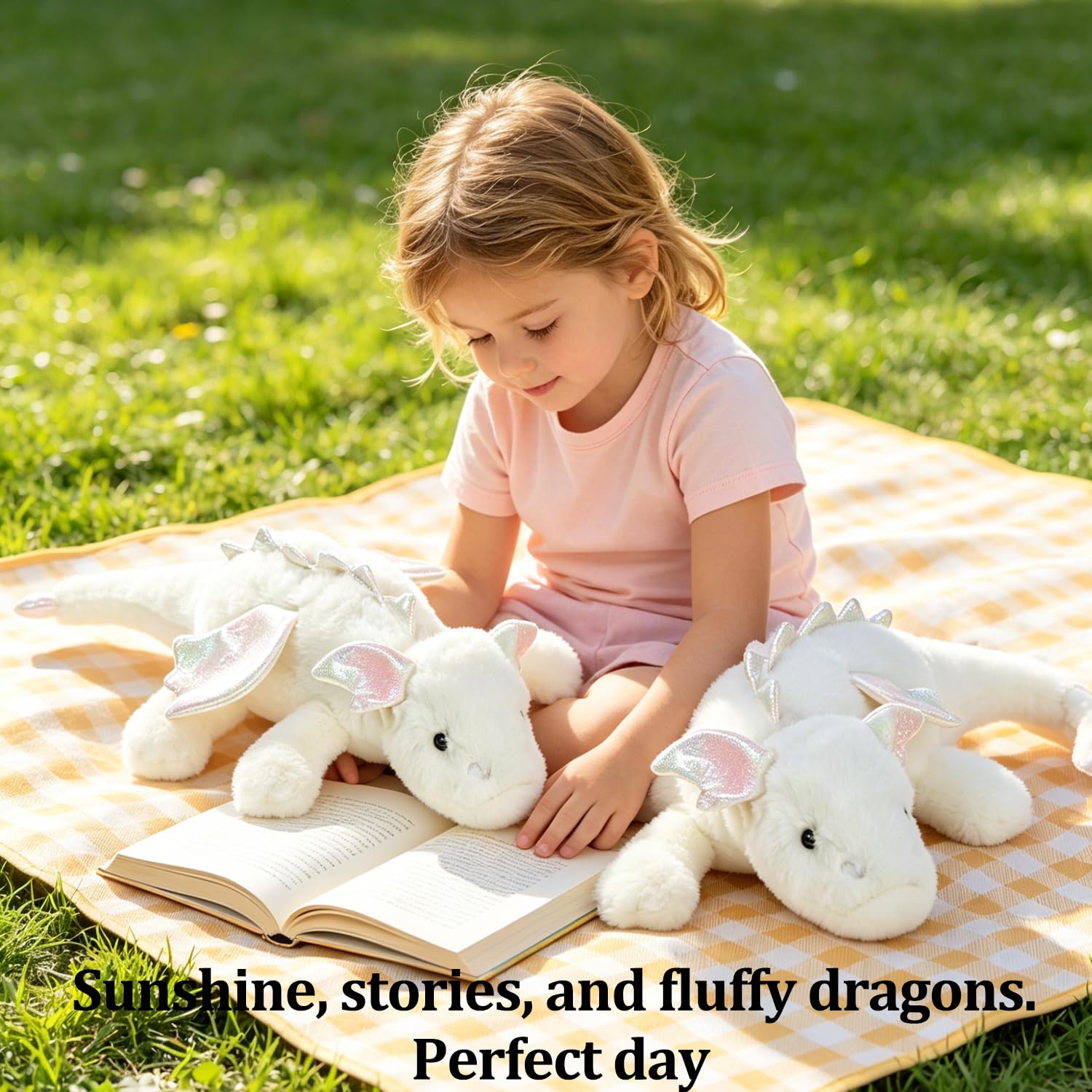 Peluche Dragón Recostado 60cm, Dragón Cordero Super Suave, Almohada Infantil Forma Dragón Rosa&Verde, Juguete Peluche Niños Niñas (Verde) — view 7