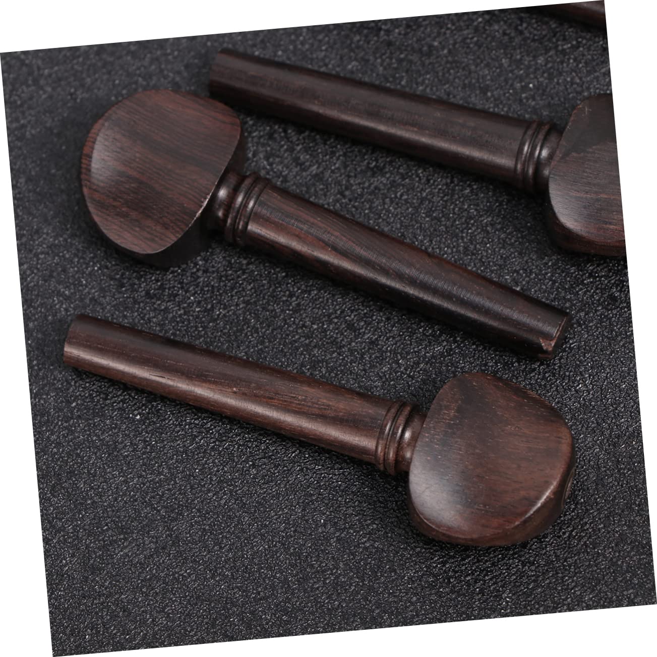Zubehör 4 Stück Tragbar und Elegant aus Ebenholz Wirbel mit Vorgebohrten Löchern in Schwarz für Geigen für Selbstgemacht Violine