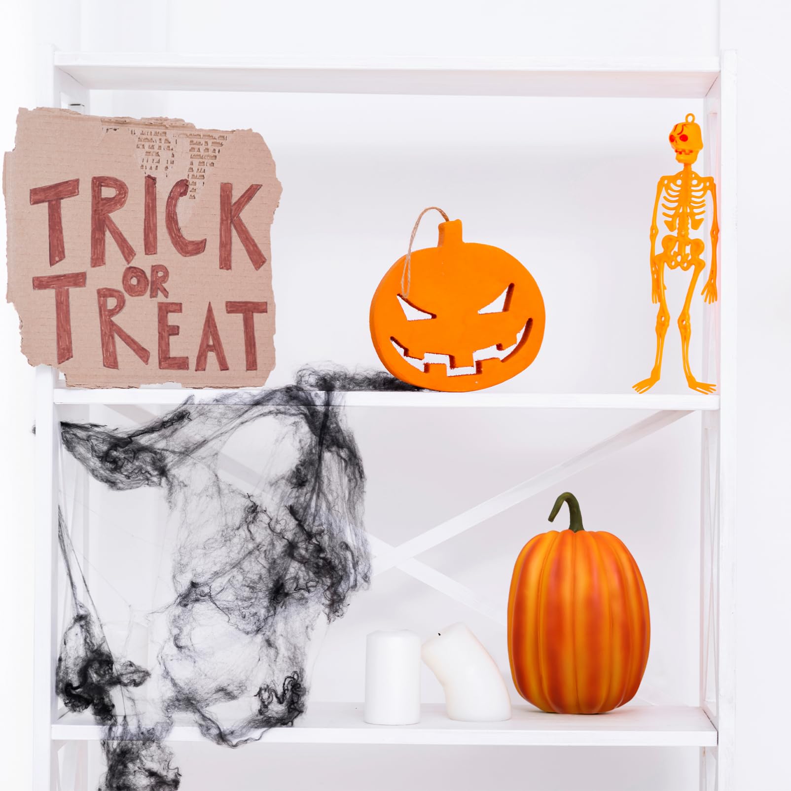 Ciieeo Decorazione Di Zucca Artificiale Da 9 Pollici Finta Zucca Artigianale Ornamento In Resina Per Autunno Halloween Ringraziamento