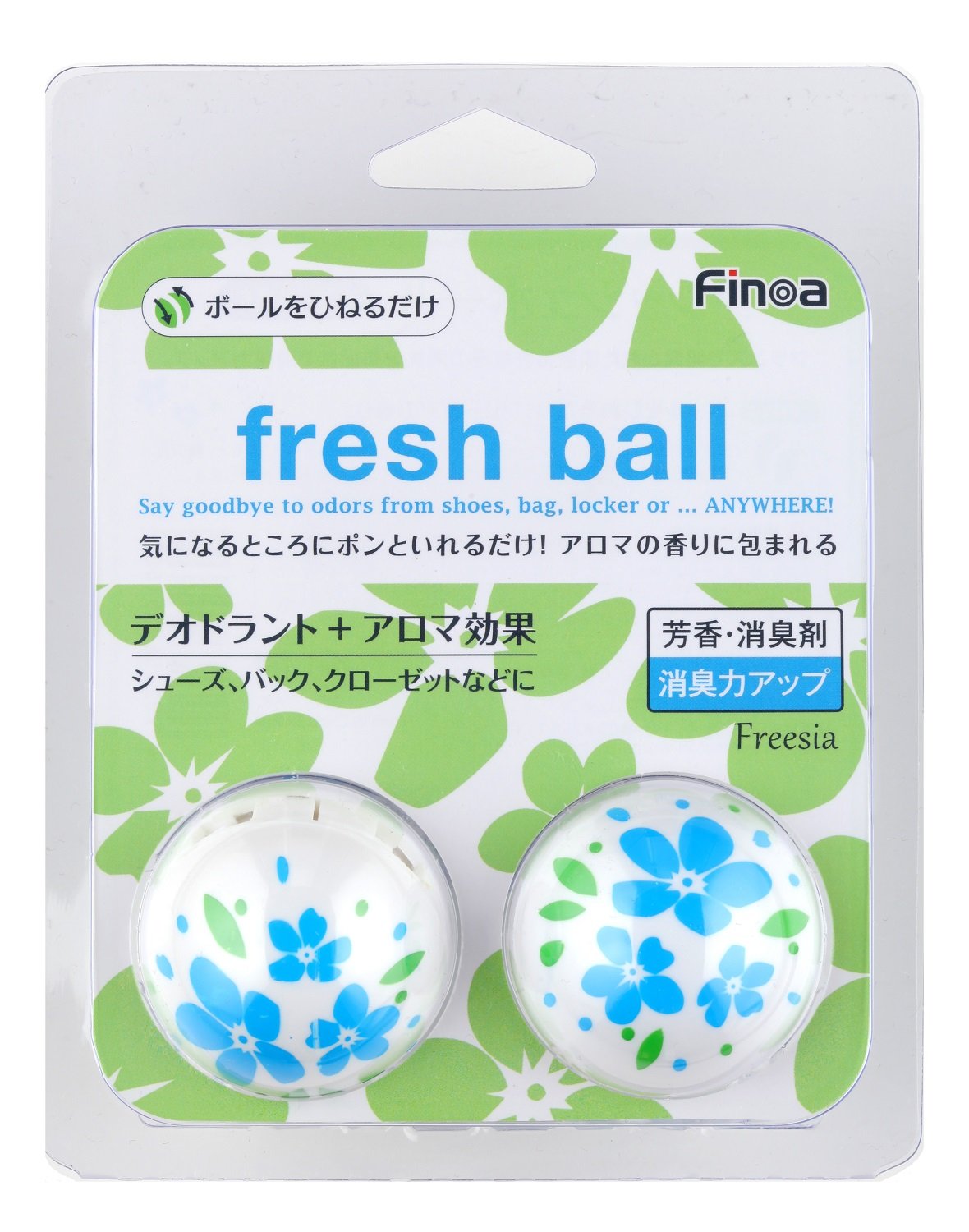 Finoa(フィノア) フレッシュボール フラワーフリージア 芳香消臭剤 5160