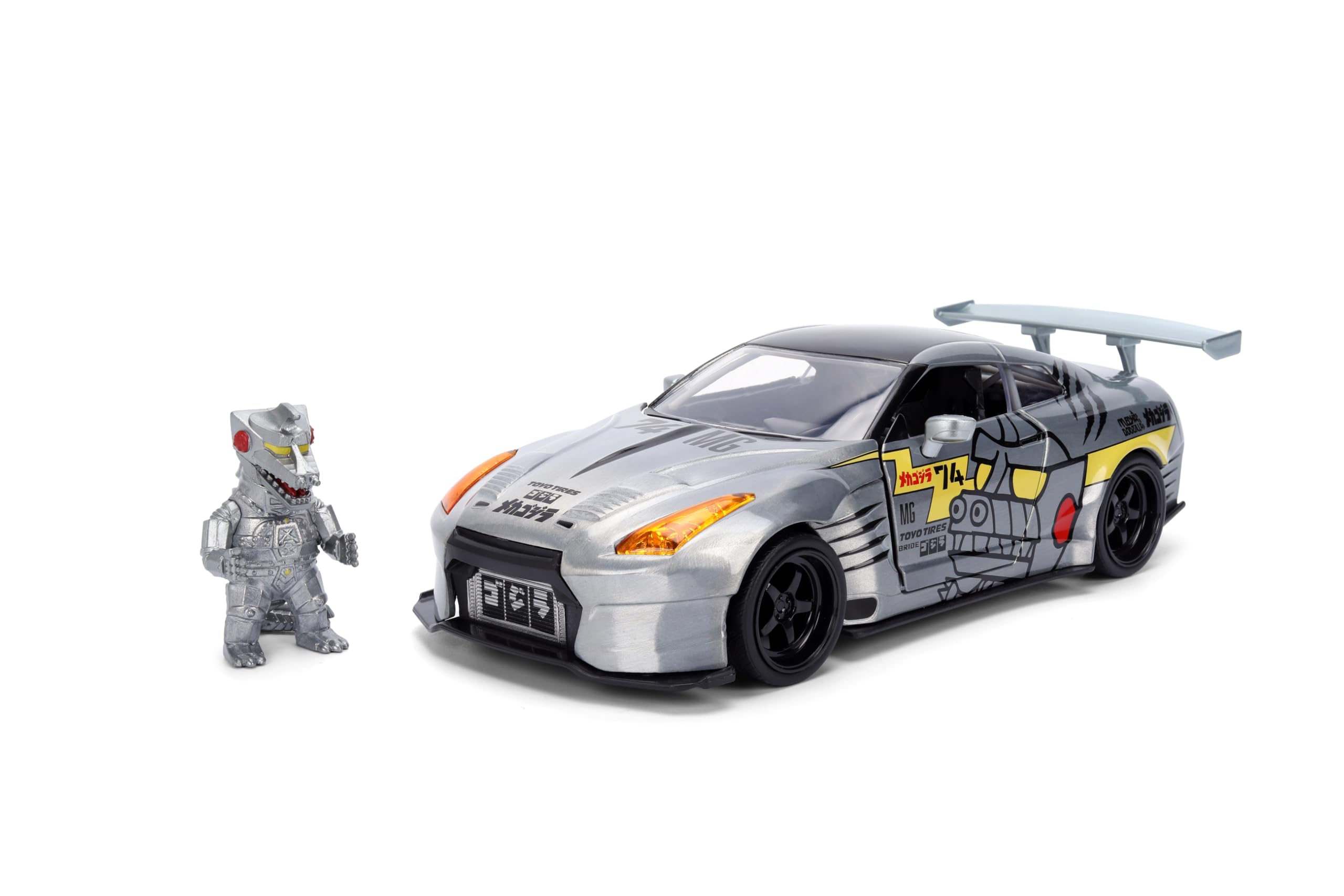 Jada Diecast Mechagodzilla - 2009 Nissan Gt-R (R35) Ben Sopra - 1:24 Scale Collection