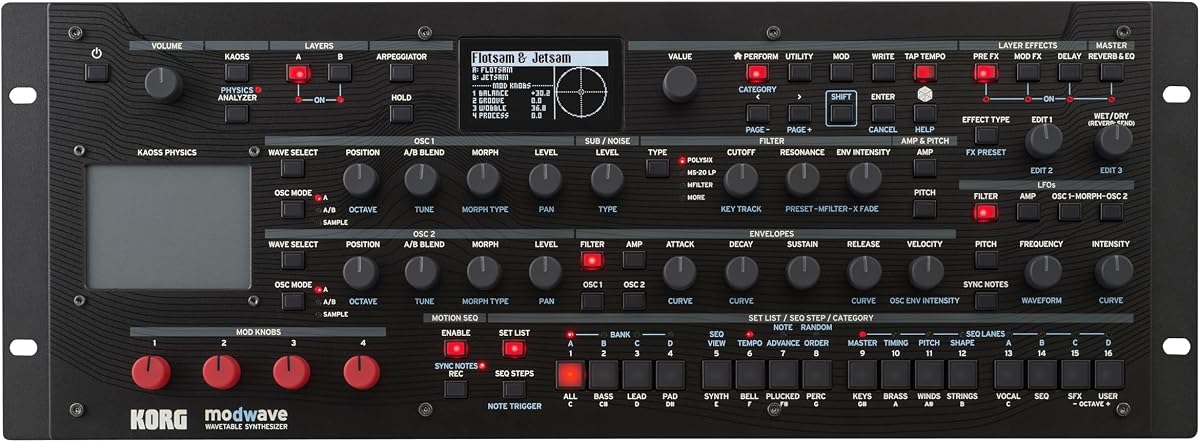 Módulo Korg modwave Sintetizador digital polifónico Wavetable para escritorio