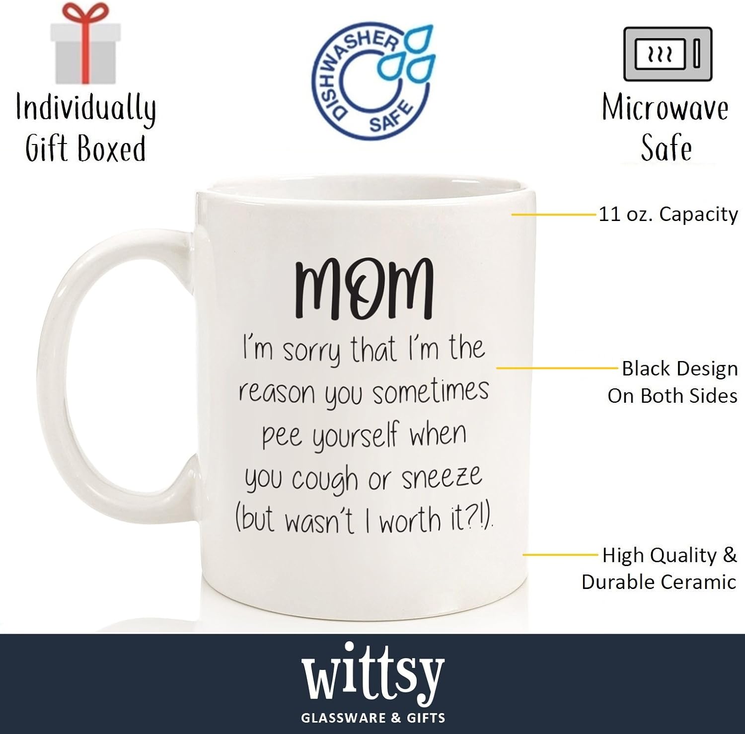 Up To 60% OFF Funny Mom Mug - Sorry You P-e Yourself - Best Christmas Gifts for Mom, Women - Unique Xmas Gag Mom Gifts from Daughter, Son, Kids - Fun Birthday Present Idea for Mother, Her - Cool Novelty Coffee Cup π₯ Funny Mom Mug - Sorry You P-e Yourself - Best Christmas Gifts for Mom, Women - Unique Xmas Gag Mom Gifts from Daughter, Son, Kids - Fun Birthday Present Idea for Mother, Her - Cool Novelty Coffee Cup