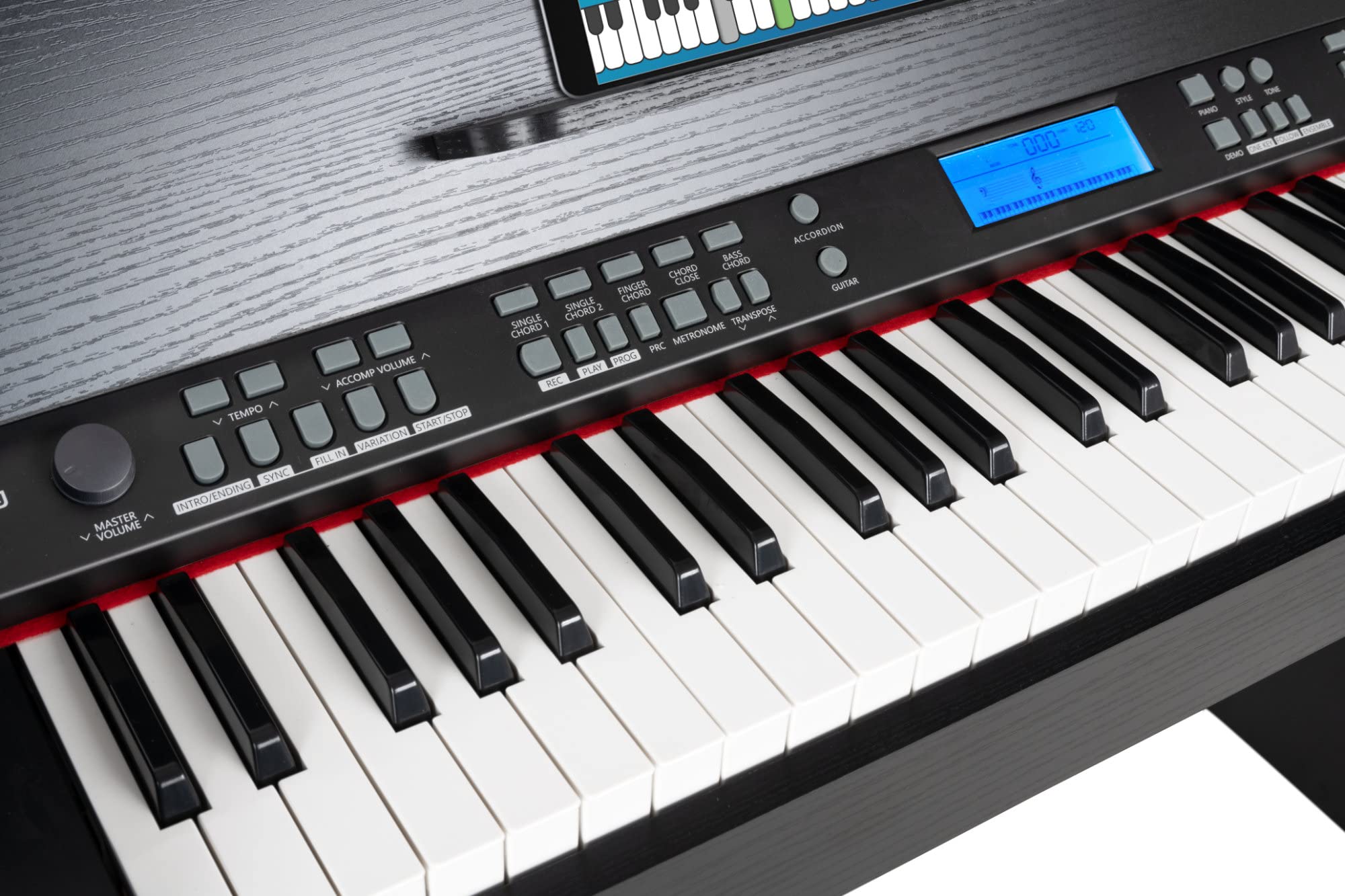 FunKey DP-61 III Keyboard con 61 Tasti in Design Digital Piano Nero | Keyboard compatto in design Digital Piano, 61 tasti keyboard con sensibilità al tocco, 300 suoni, Polifonia a 32 voci, Pedale