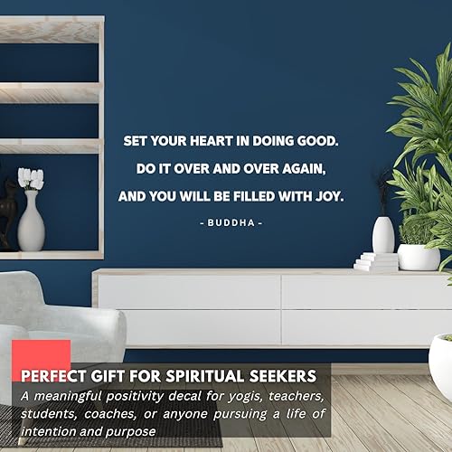 Miniatura 3 de My Vinyl Story Calcomanías de pared de Buda, calcomanías inspiradoras, decoración de atención plena, vinilo de ambiente sereno, decoración de