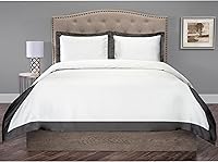 Vista 16 de Hotel Luxury - Juego de funda de edredón de 3 piezas de doble tono, 800 hilos, 100% algodón orgánico colección de ropa de cama premium Super King