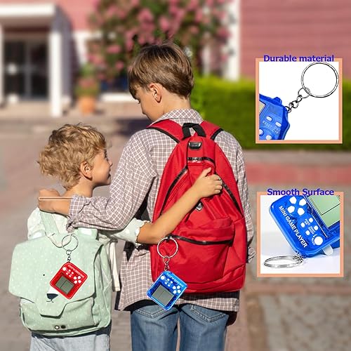 Miniatura 5 de DOEA 24 piezas de recuerdos de fiesta de videojuegos para niños, llavero de arcade, suministros de fiesta a granel para cumpleaños, bolsas de