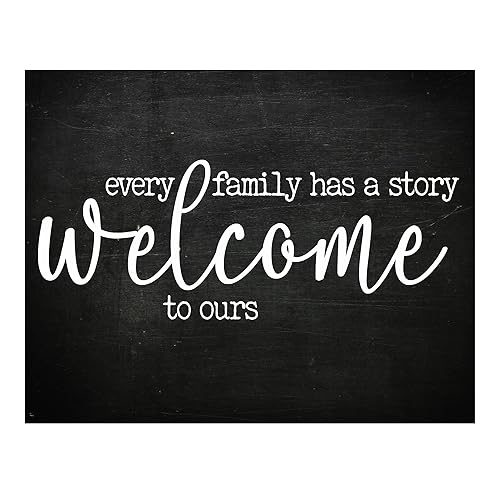 Miniatura 1 de Every Family Has A Story - Family Wall Art, This Rustic Wood Typographic Wall Art Aesthetic Print Is Ideal For Home Decor, Entry Way Decor,