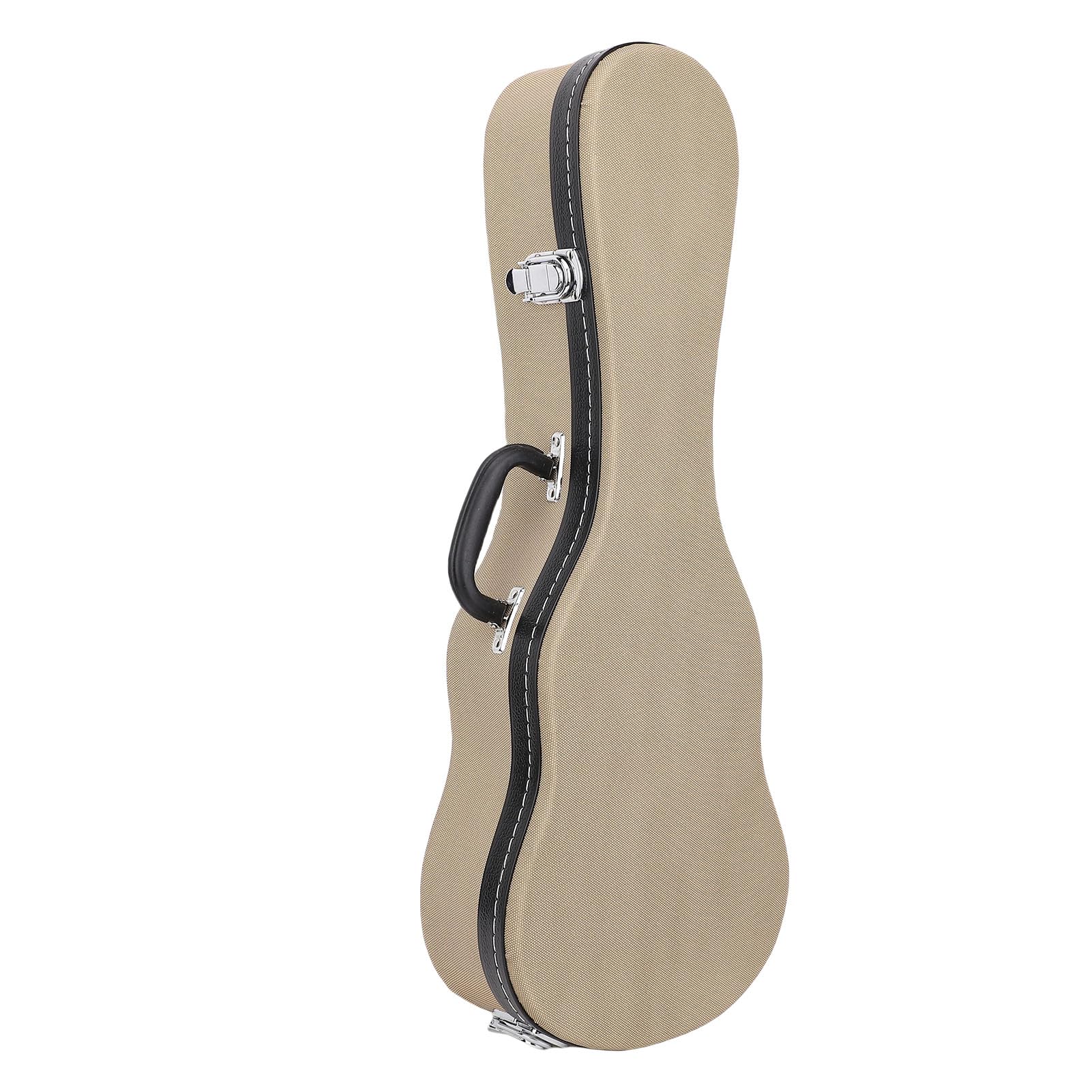 LiebeWH Custodia per Ukulele Tenore in Pelle PU, Custodia Rigida per Chitarra da, per Strumenti da 23 Pollici, con Chiusura in Schiuma, per Riporre Accessori Interni, per Lezioni di Viaggio e