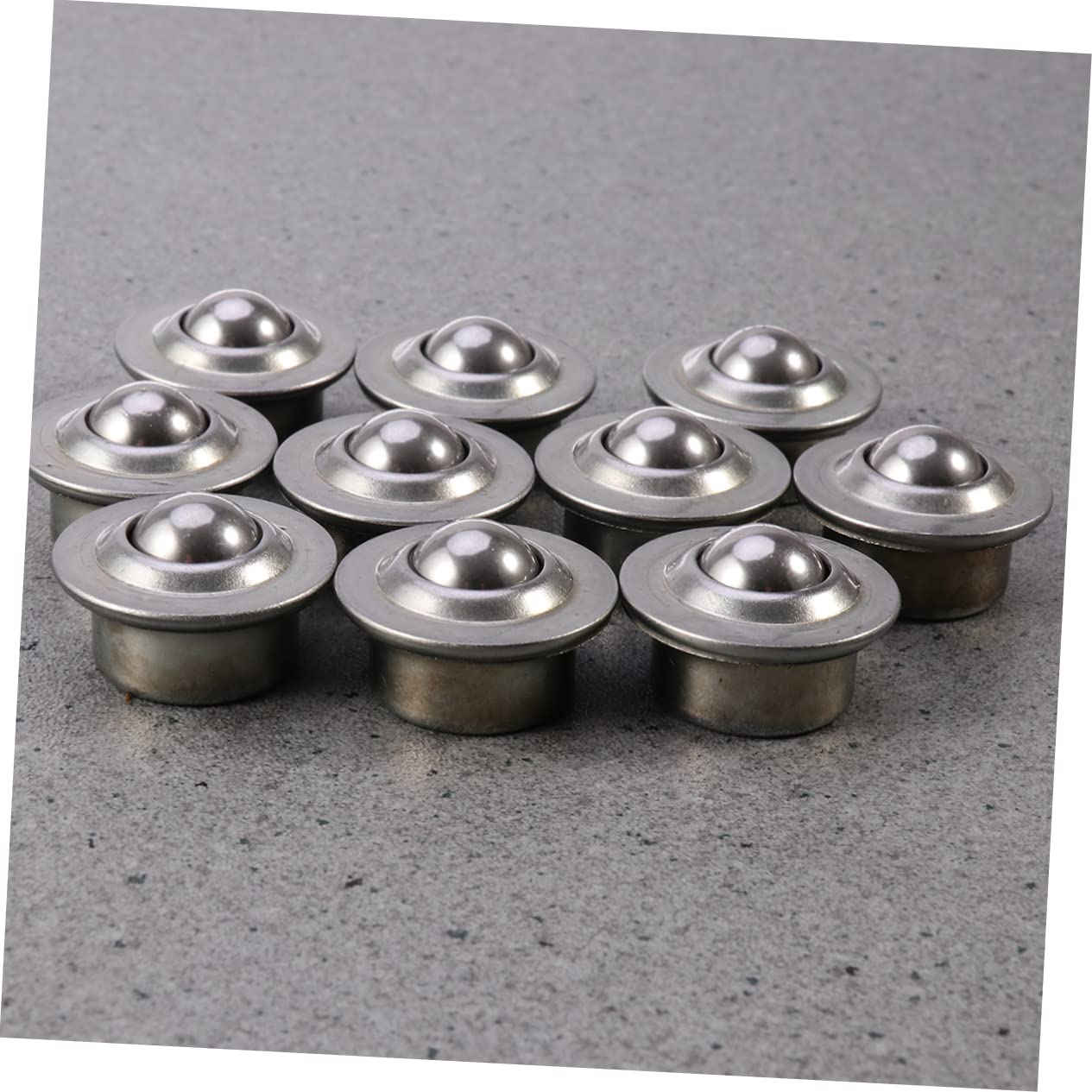 10sets Mounted Ball Bearing Caster Metal Ball Casters Transfer Bearings Transfer Table Support Cup 10pcs*10