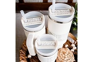 Personalized 20oz Stanley Cup With Handle Engraved Name Plate Tag