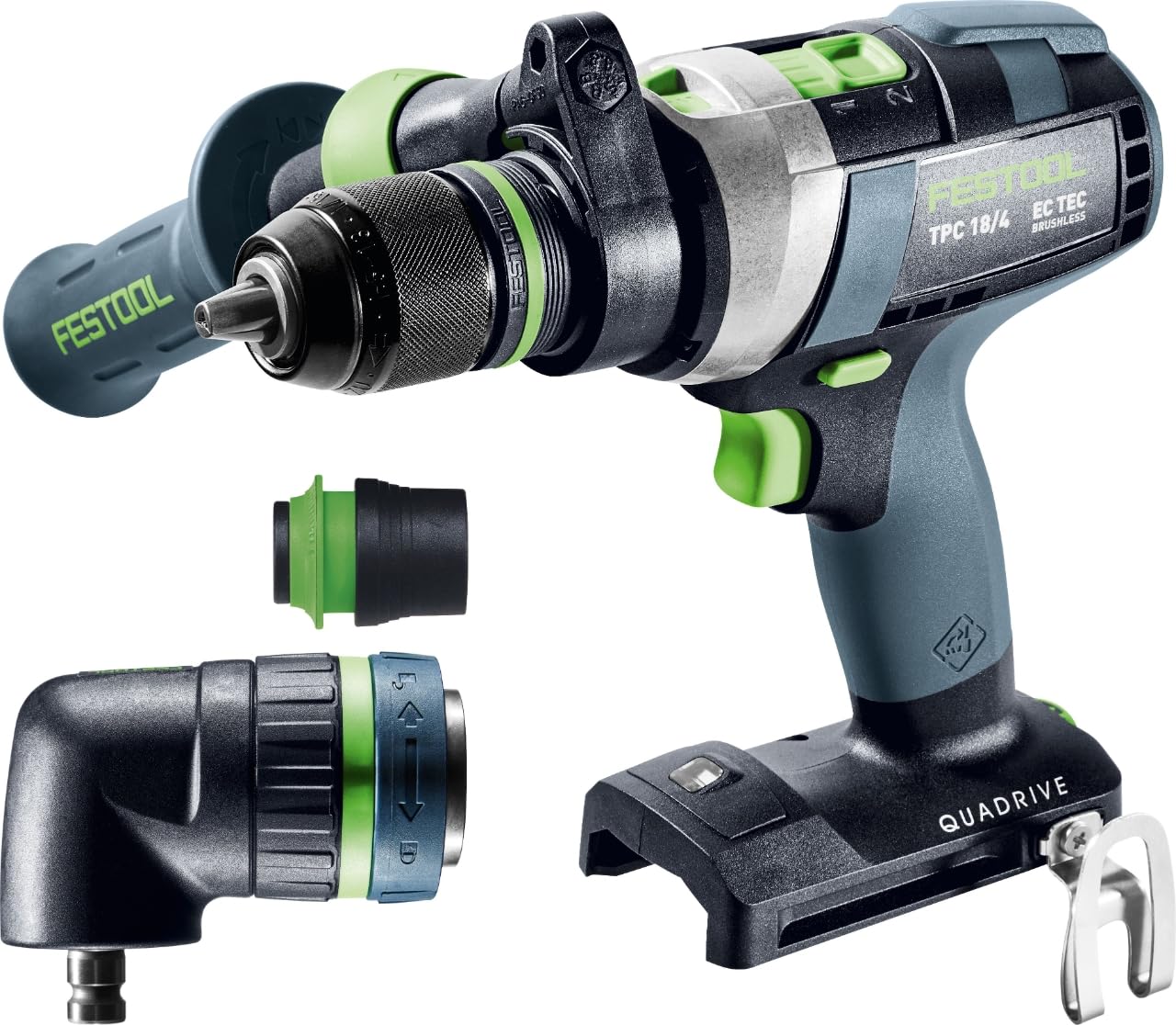 Festool Trapano avvitatore con percussione a batteria QUADRIVE TPC 18/4 I-Basic-Set