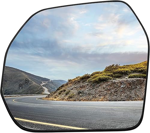 Espejo lateral del conductor de repuesto para Toyota Tundra 2022 2023 – Espejo lateral izquierdo, espejo retrovisor de vidrio con calefacción