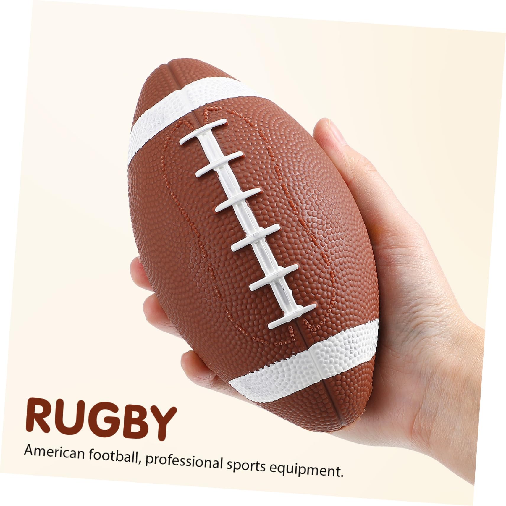 Toddmomy 2 pièces Ballon de Rugby Gonflable Junior Sûr et Doux Ballon Entraînement pour Garçon Fille Éducatif pour Entraînement et Jeu Équipe