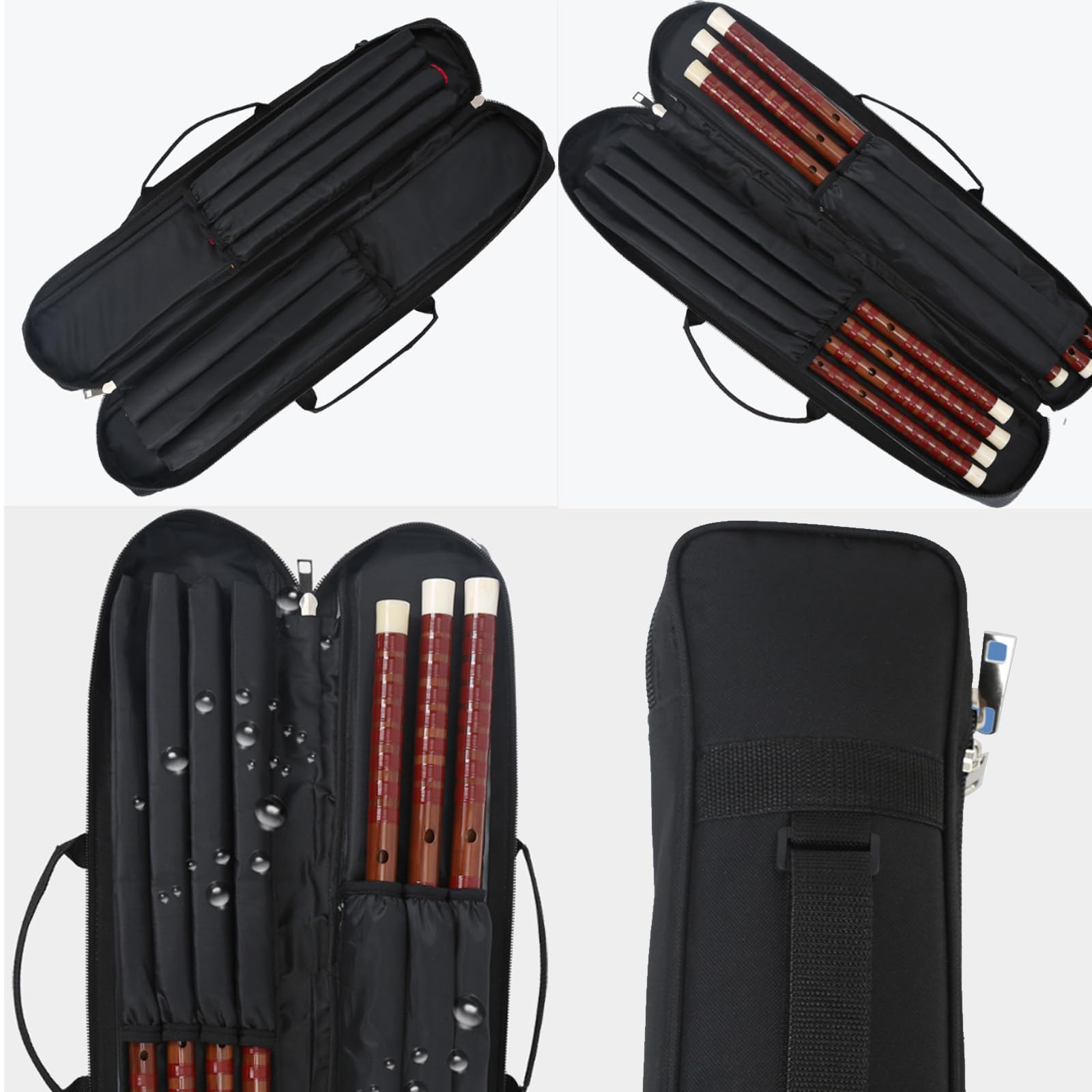 Funda para palos de billar, bolsa portátil de tela Oxford resistente para 3 barajas y 4 barras