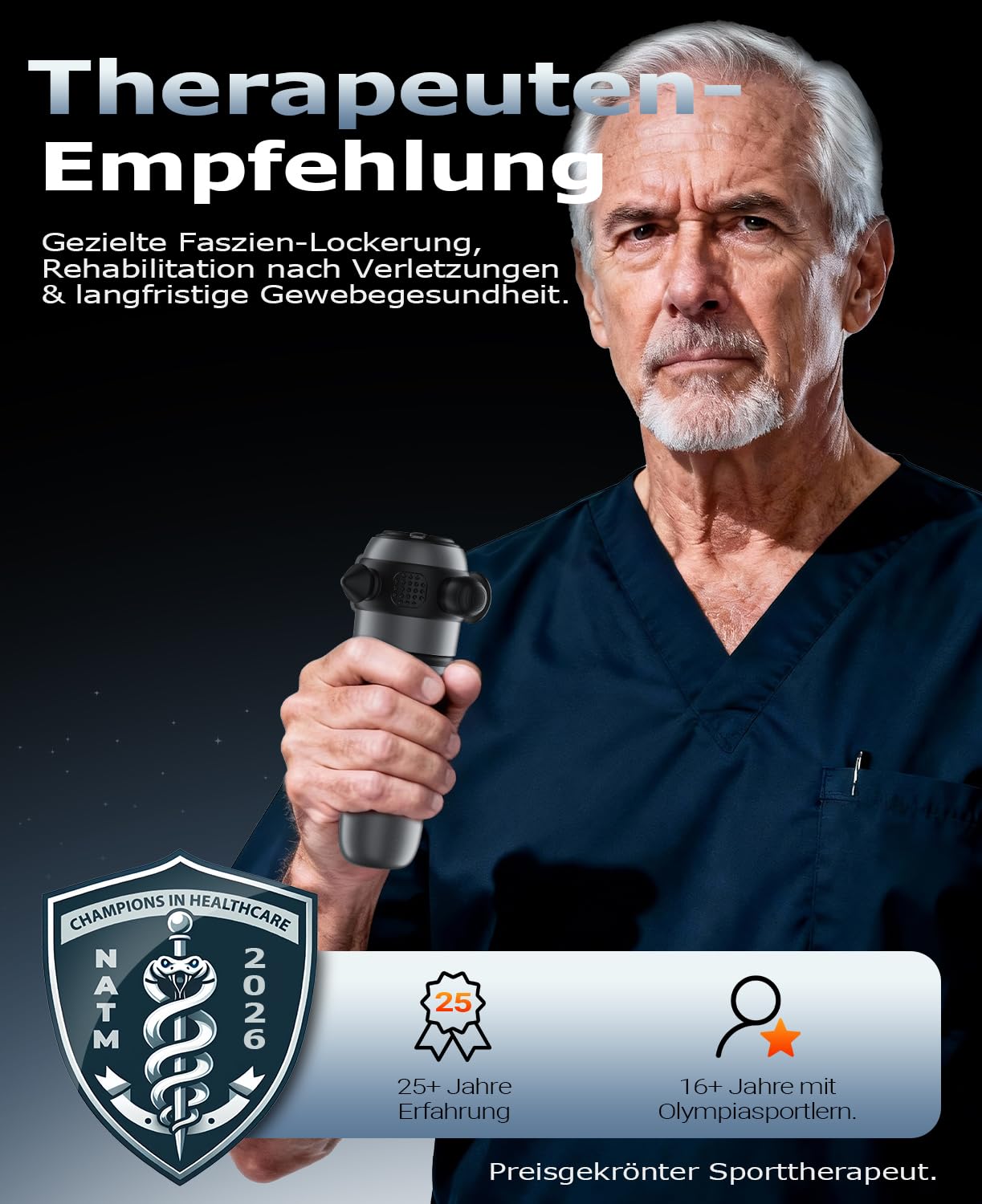 HYAKO Mini Massagepistole Therapie massagegerät massage Tiefe Gewebe Mit 9 Massageköpfen Tiefenmassage für Vibrieren Faszien & Muskel 4 Geschwindigkeiten Ultra-Leise 丨geschenke für Männer & Frauen