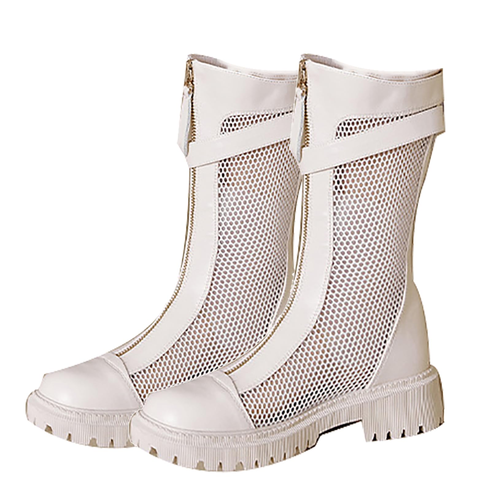 Bottes d'équitation blanches pour femmes qui soulagent la chaleur et rehaussent