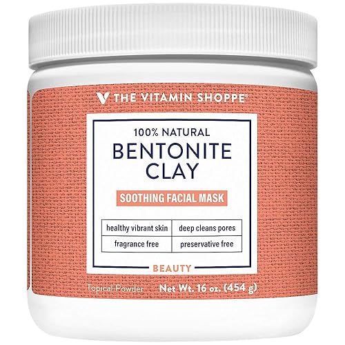 Miniatura 1 de Arcilla de bentonita 100% natural en polvo, mascarilla facial calmante para una piel sana y vibrante y limpia profundamente los poros (16 onzas) por