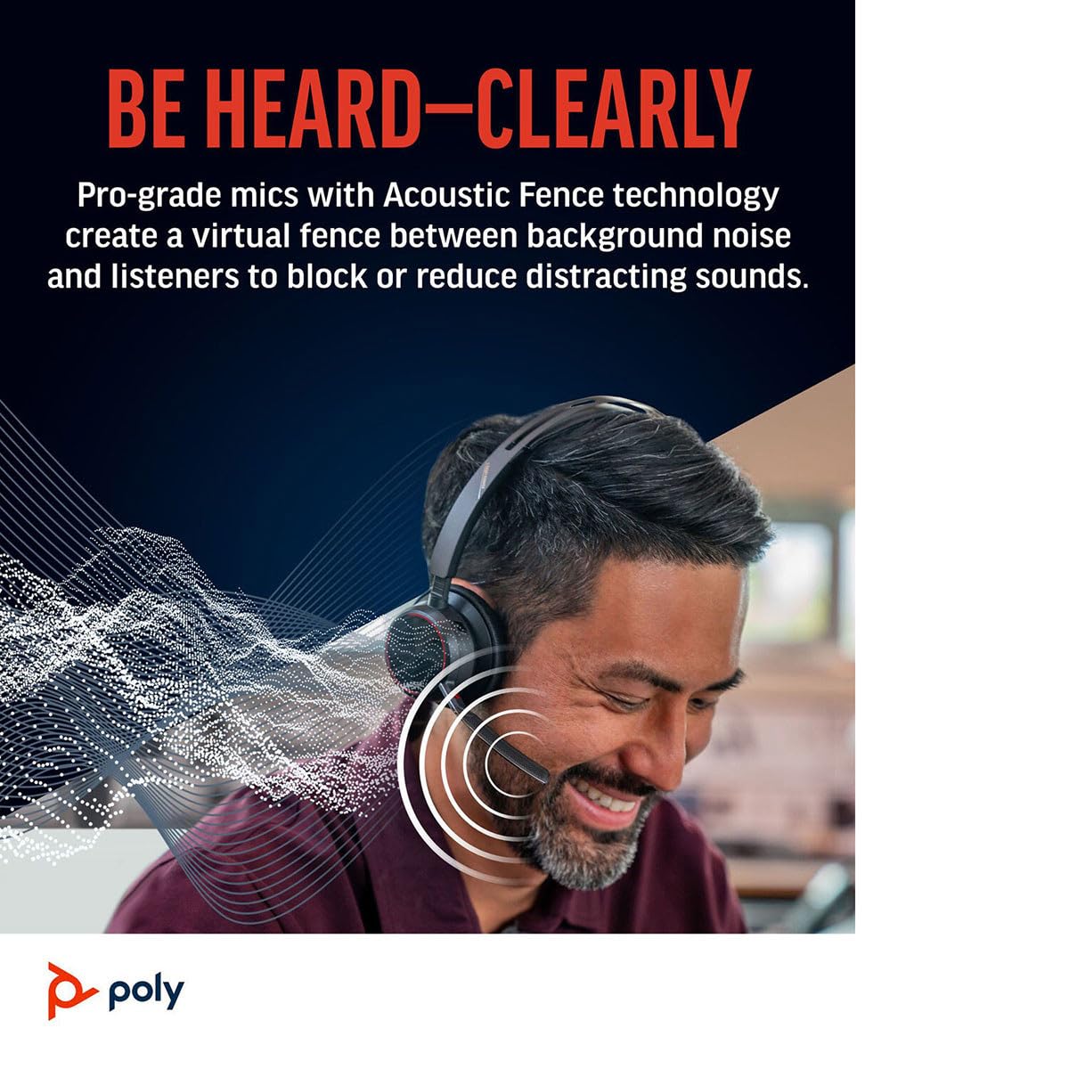 Poly Voyager Focus 2 USB-C-C Headset +USB-C/A Adapter + Charging Stand