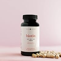 Vista 4 de Vitaminas para el cabello – Biotina 10000 mcg con vitamina A, E, C, D y adaptógenos para apoyar el cabello, la piel y las uñas – Suplemento