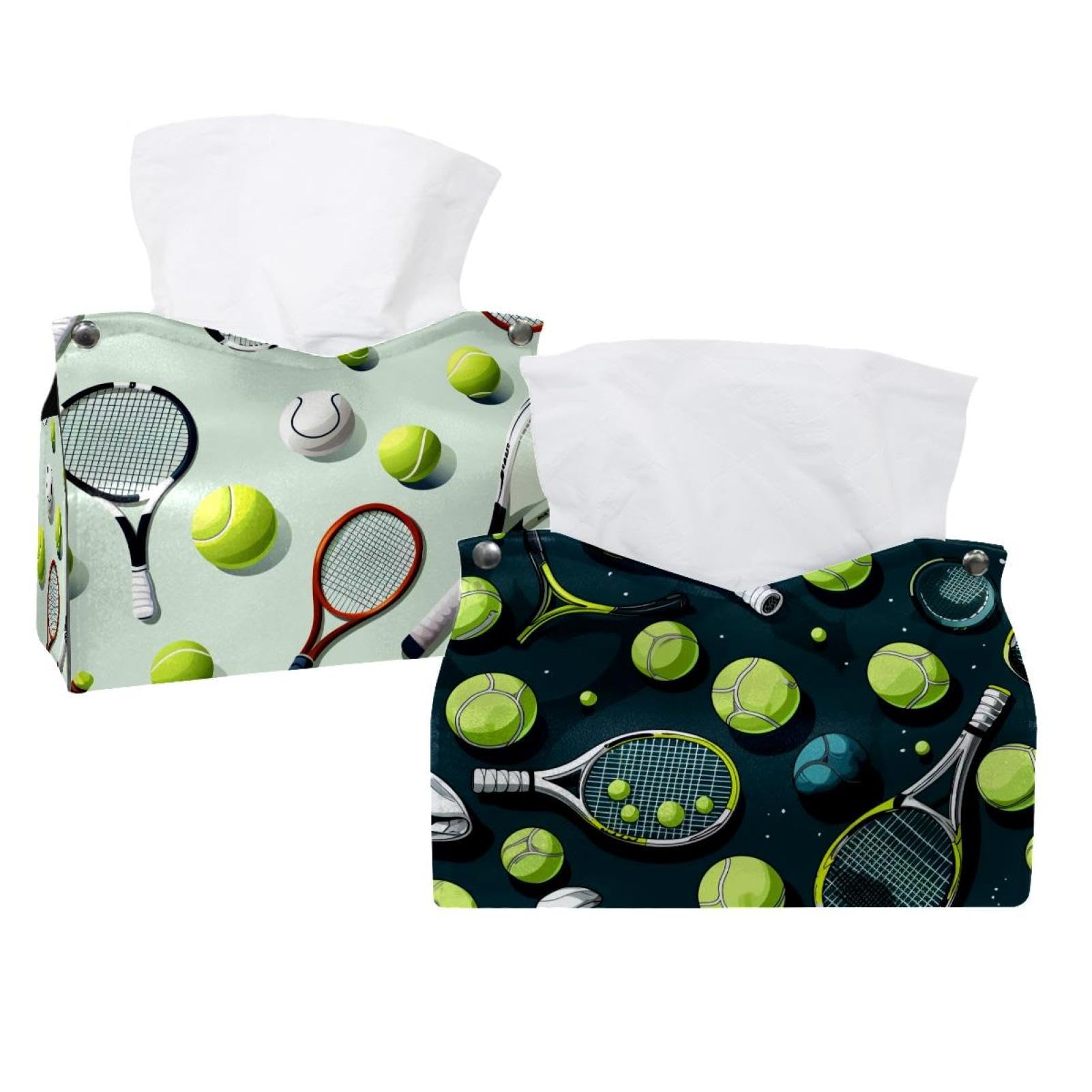 Housse de boîte à mouchoirs tennis x2 pour la décoration de chambre