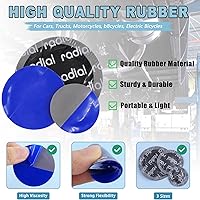 Vista 6 de Kit de 25 herramientas de reparación de neumáticos, rodillo de parche de neumáticos con rueda amortiguadora de neumáticos y parches de reparación