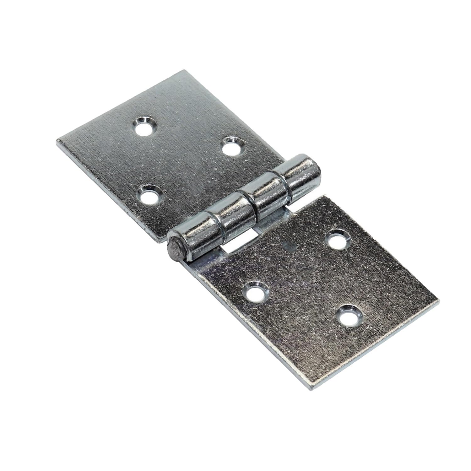 Soladirect Silver Pack Of 1 X 100 Mm Backflap Hinge Galvanised, Steel Back Flap Hinges, Weather Resistant, Rust Corrosion Proof, Strap Hinges For Indoor Or Outdoor Use On Gates, Sheds, Gazebos, Wardrobes, Chests