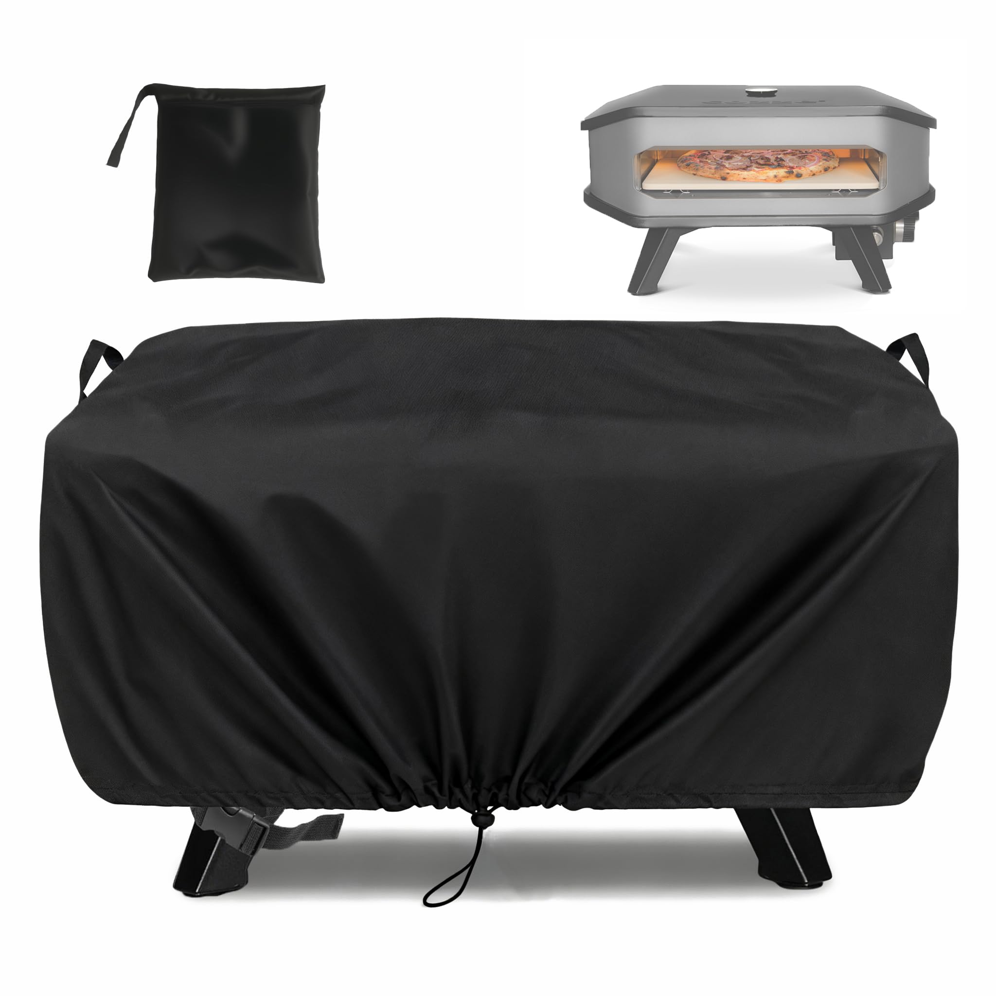 Forno per pizza copertura per Cozze 90347 XXL 17" Forno per pizza a gas -62x62x28cm 420D Oxford lenzuola copertura impermeabile Cozze Forno per pizza Accessori Cozze 17