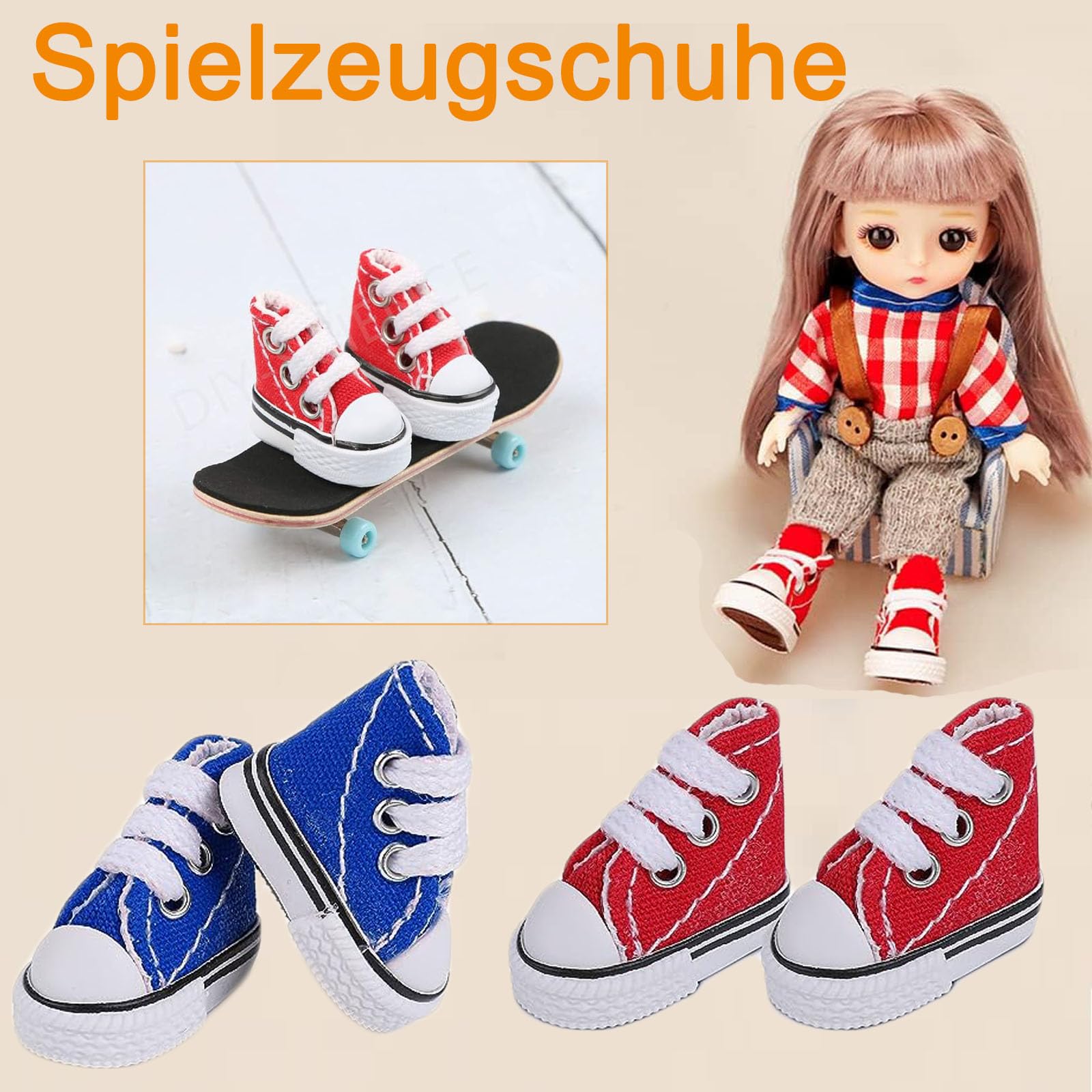 NVUGFJ 2 paia di scarpe da fingerboard, mini skateboard per dita, scarpe da  skateboard in tela, per bambini, scarpe da danza per dita : Amazon.it: Moda