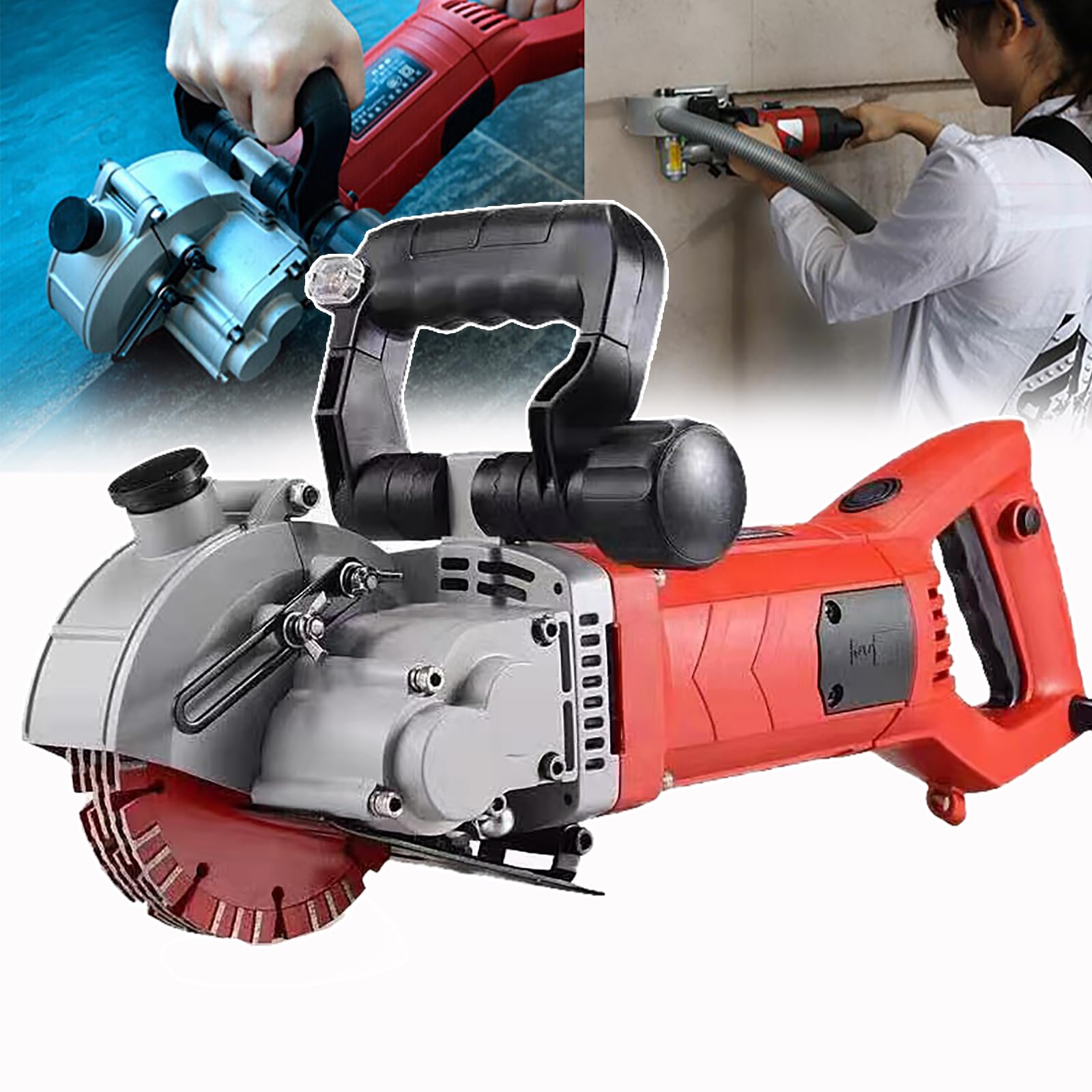 Machine découpe murale sans poussière avec aspiration eau et vent