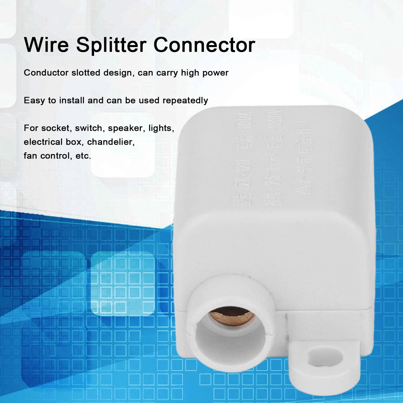6PCS Bornier Electrique 16mm² Connecteur Séparateur de Fil 1000V 100A Haute Puissance M3 Filetage Conception Fendue Connecteurs Rapides pour Connexion de Fil électrique 2.5‑16mm²
