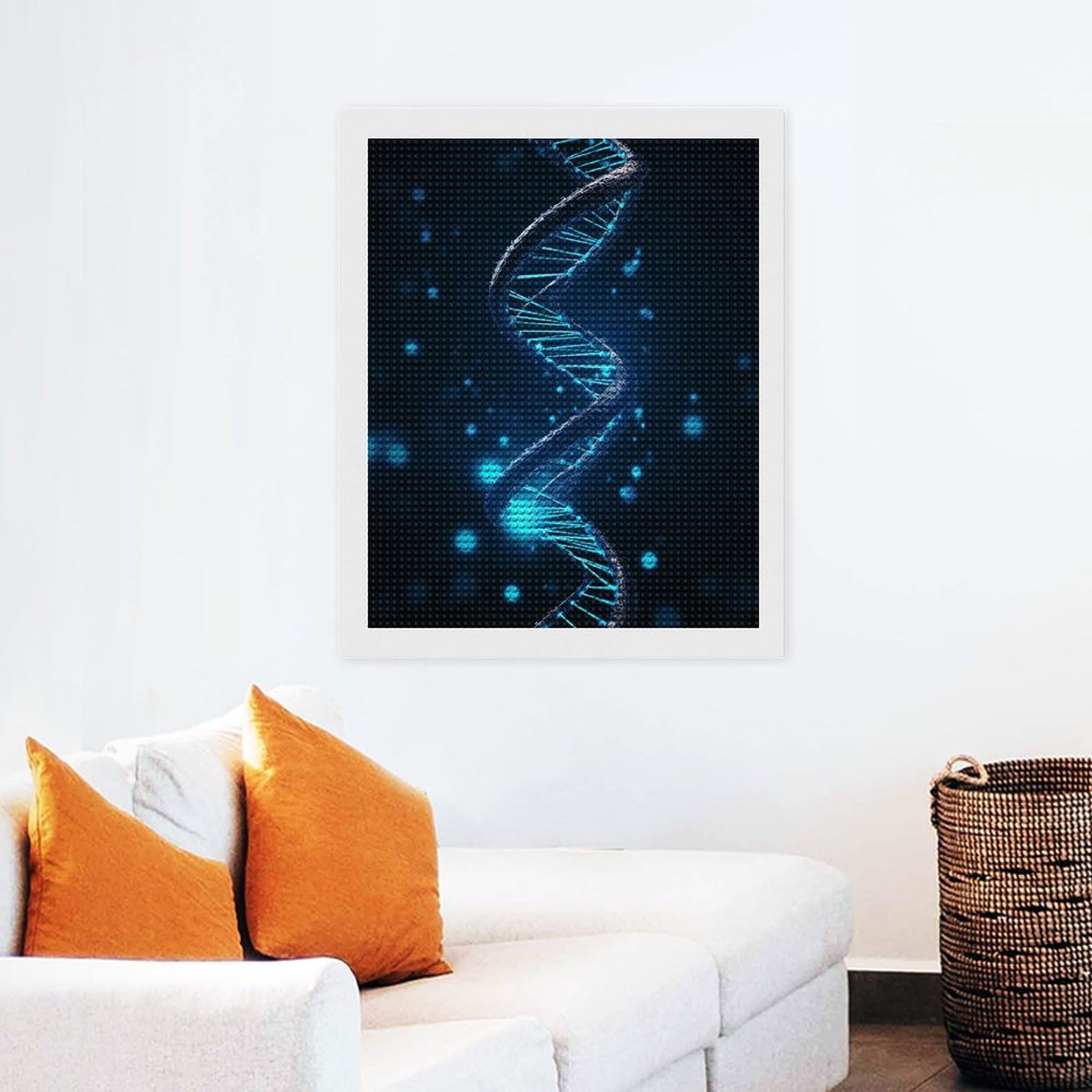 Amazon.com: QMNBTES Blue DNA Structure 5D Diamond Painting Kits