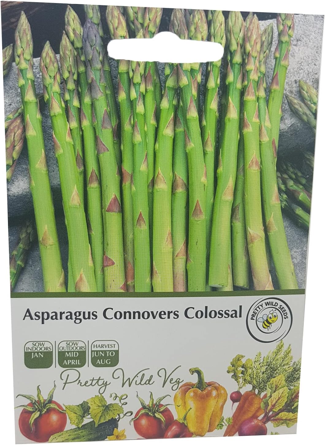 Asparagus Connovers Colossal Seeds in Pictorial Packet from a UK Seller Very Popular Variety