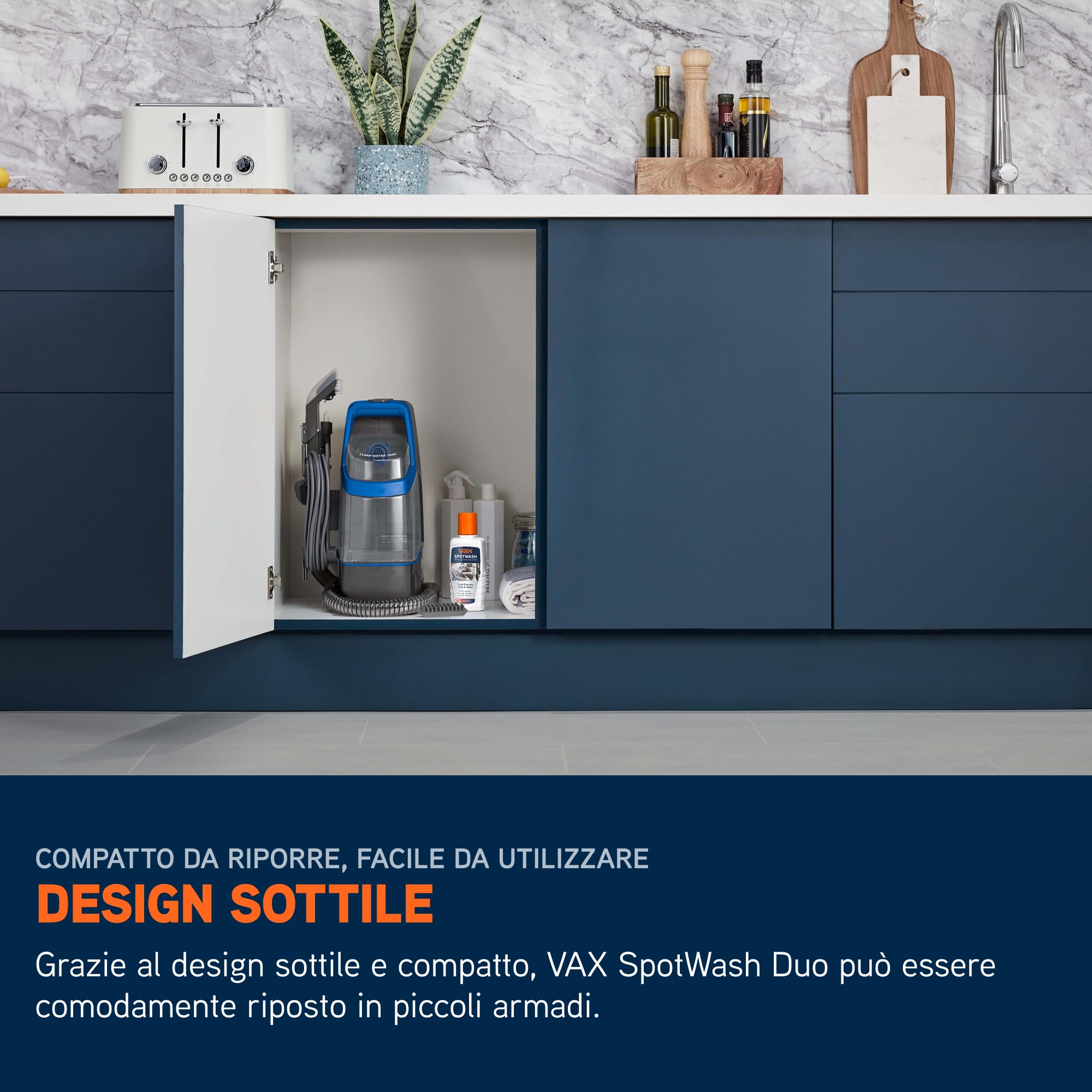 Vax SpotWash Duo smacchiatore per tappeti e tessuti con accessorio per animali domestici e strumenti per uso quotidiano. Lavapavimenti per pavimenti, divani, auto, scale. Pulitore domestico portatile