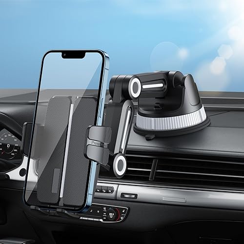 Miniatura 3 de Soporte de teléfono con ventosa para automóvil, montaje resistente ajustable de 360 para salpicadero, parabrisas, lavable, para automóvil, camión,