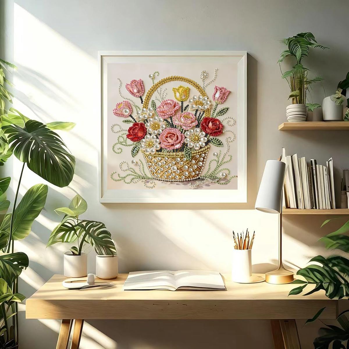 Pearl Diamond Painting Kits - Flowers Art -5