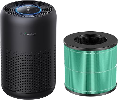 Purificadores de aire y un filtro HEPA más para un mejor sueño, filtra humo, caspa de mascotas, olor, polvo, modo de sueño, control de velocidad,