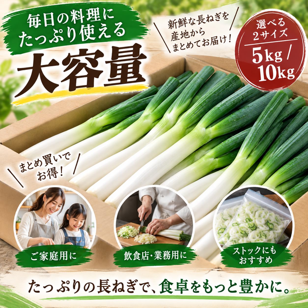 新鮮 国産長ネギ 白ネギ 【10kg】送料なし Amazon.co.jp: 【たっぷり大容量 5kg・10kg】新鮮 長ねぎ 選べる内容量