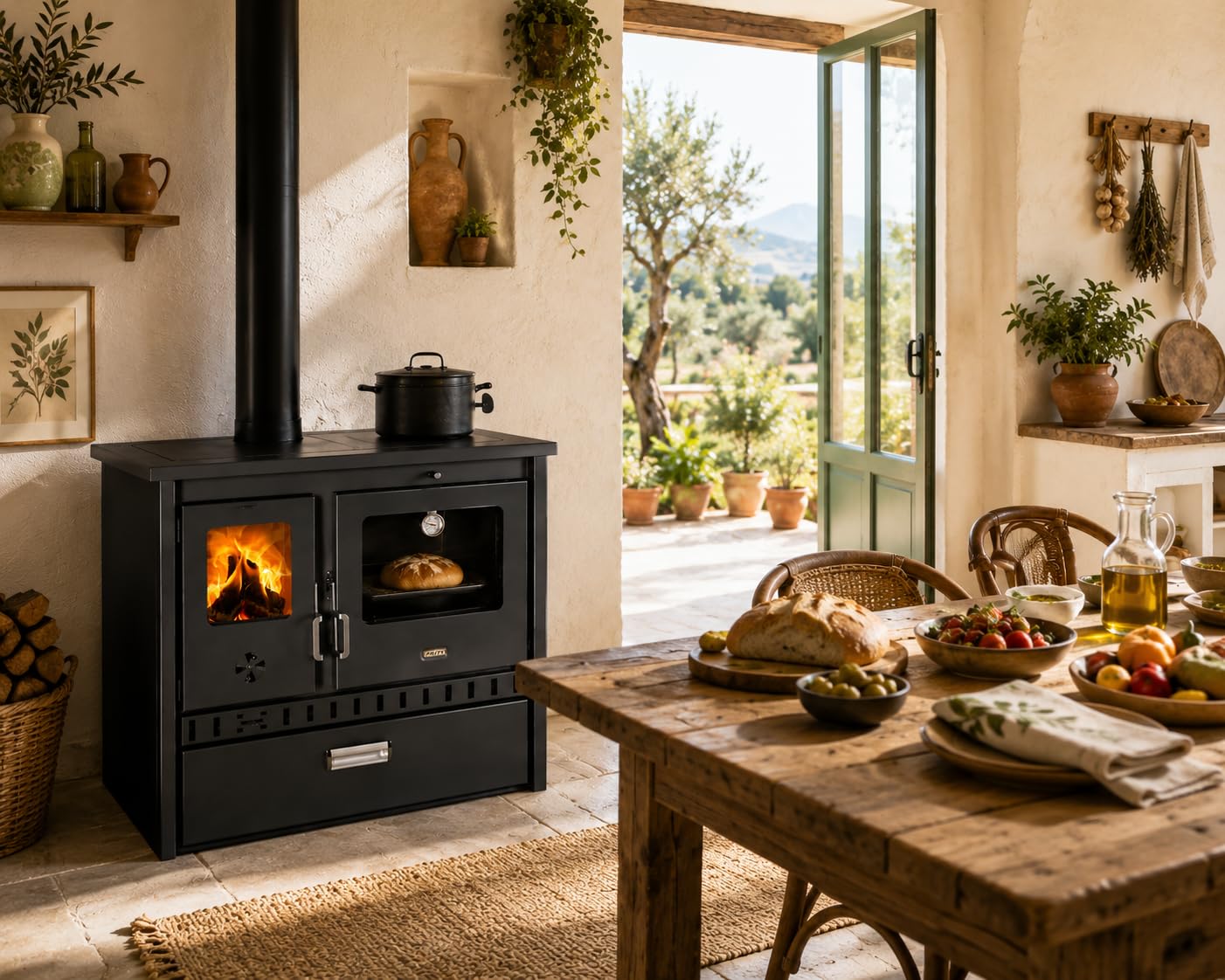 Prity 1P36 D - Stufa a legna da 10 kW