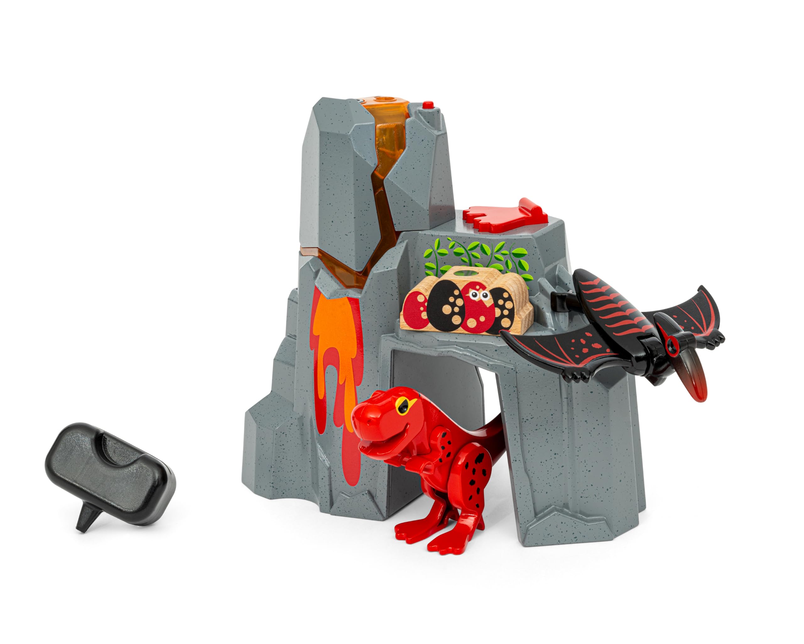 BRIO World - 36092 - Volcan Dinosaure en Eruption - Accessoire pour Circuit de Train en Bois - Action de Jeu sans Pile/avec Aimant - Jouet pour garçons et Filles dès 3 Ans