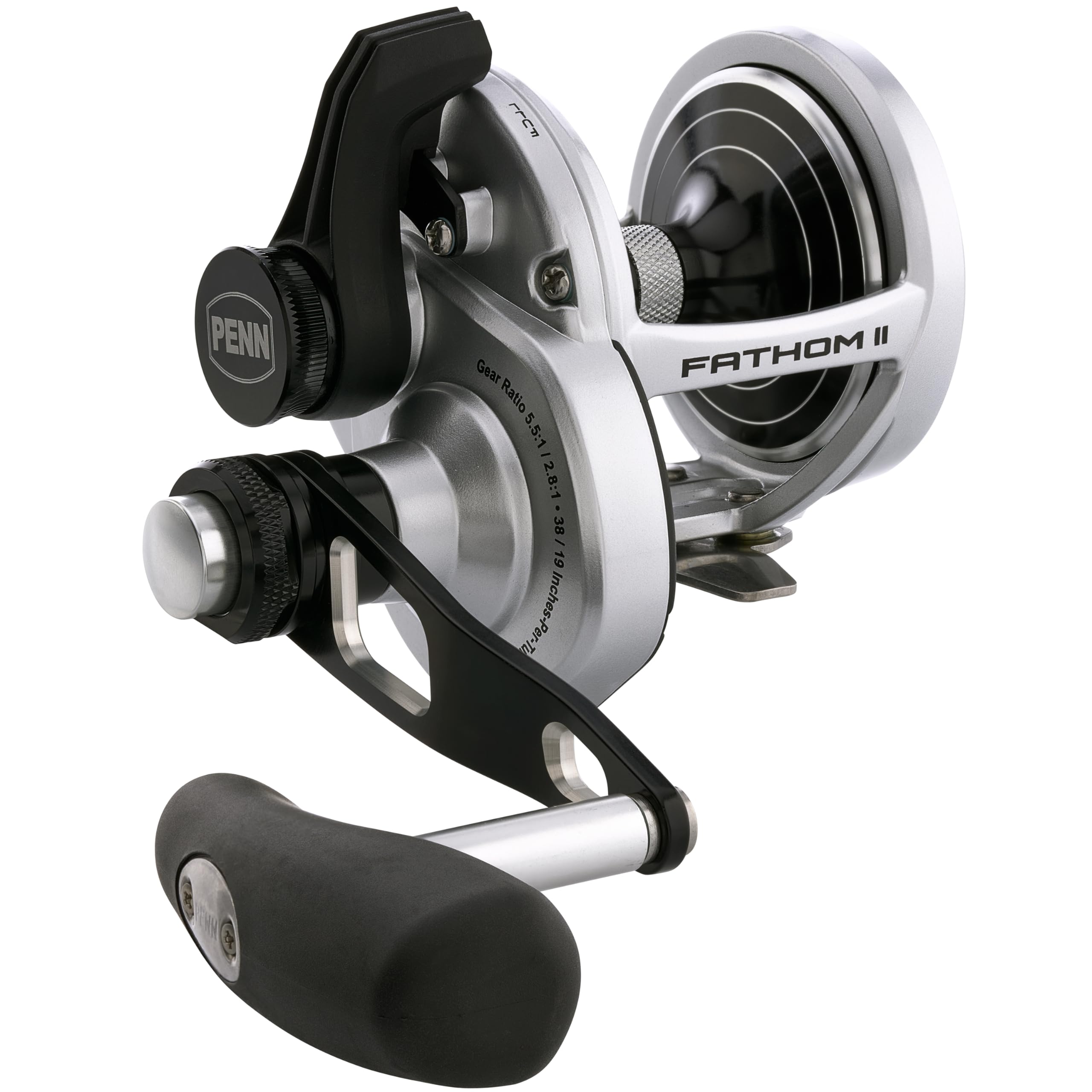 Amazon.com : Fathom II Lever Drag 2 Speed - 30LD2 Conv Reel BX