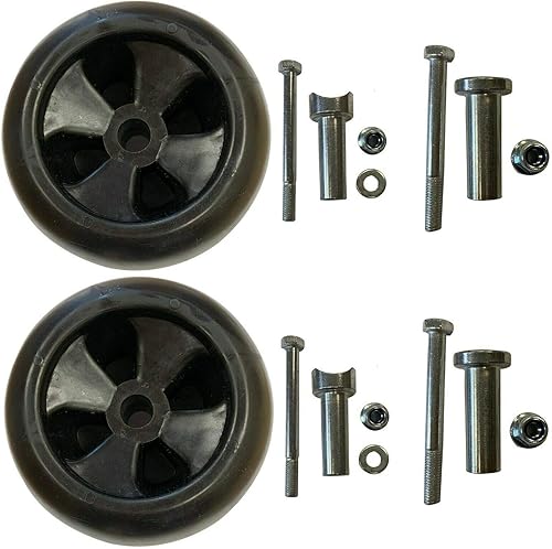 Dos (2) ruedas de cubierta compatibles con JohnDeere SCOTTS S1642 S1742 S2046 S2048 S2348 S2546