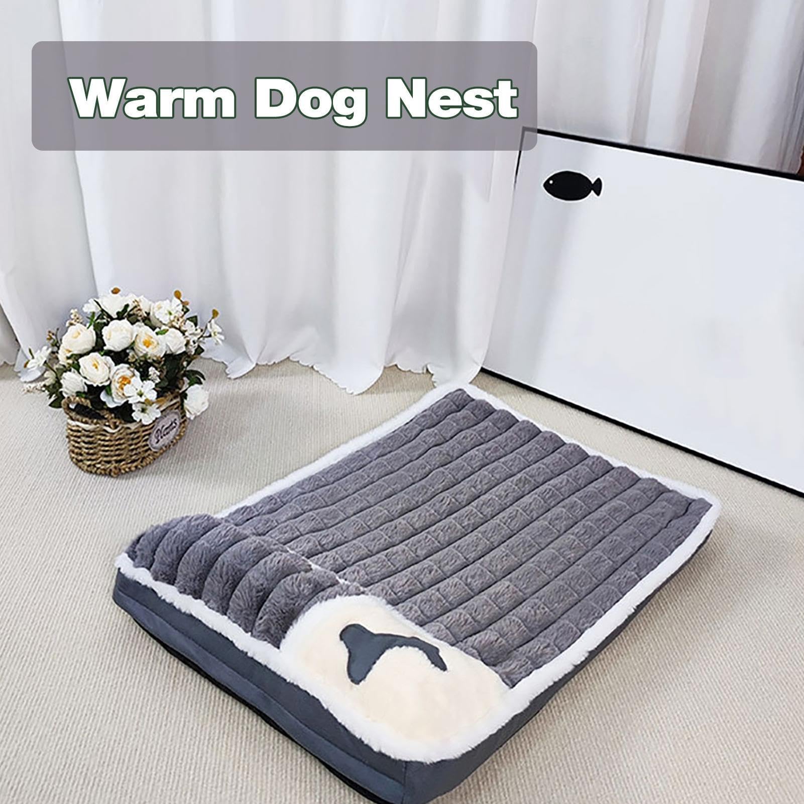 Tapis de cage pour chien – Lavable et antidérapant pour petits chiens, coussin doux pour dormir et confortablement, réduit l'inquiétude et l'anxiété