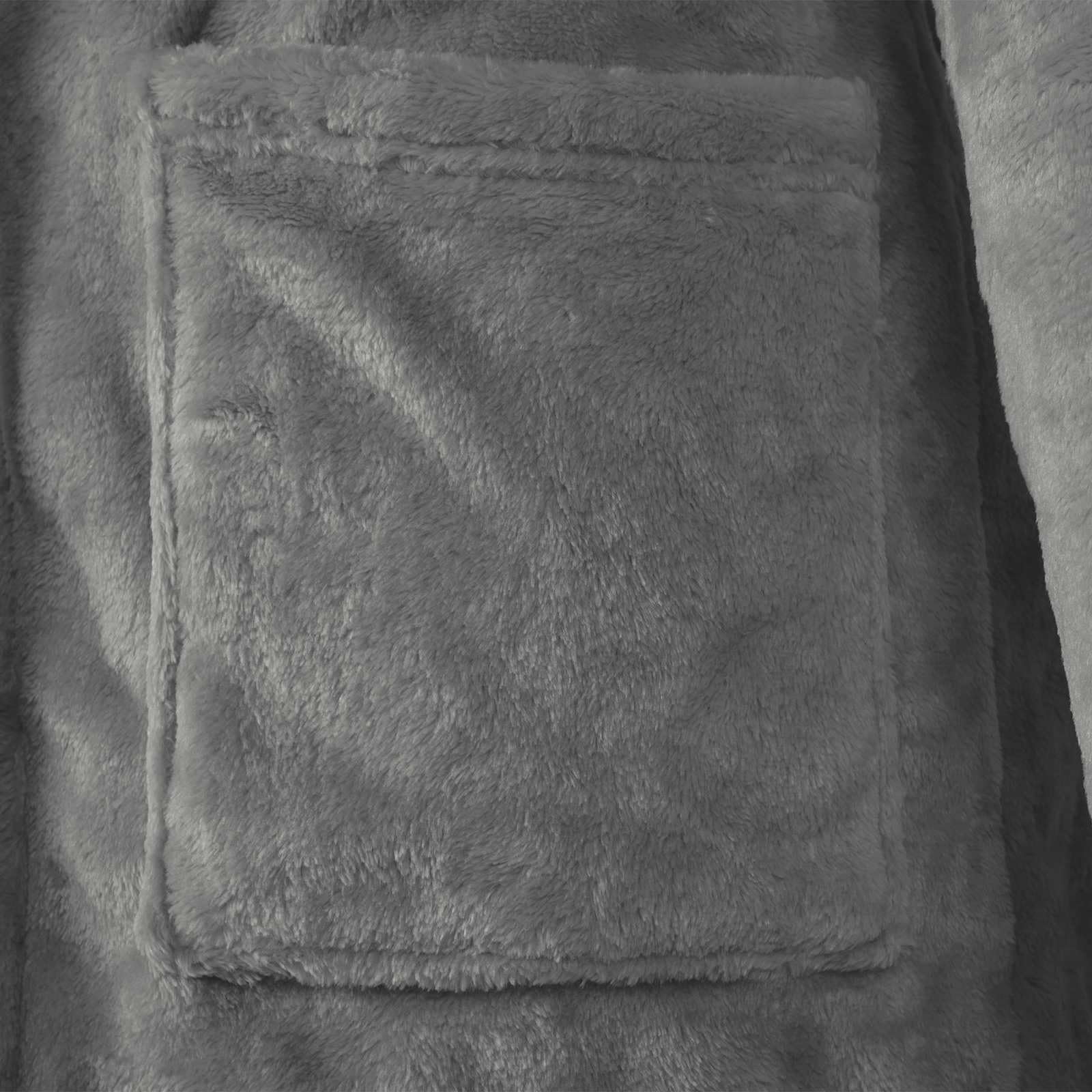 Bademantel Hoodie Dunkelgrau S Flanell Loungewear Hausanzug für Entspannung und Komfort beim Relaxen, Reisen, Sofa, Fernsehen, Schlafen, Freizeit, Innenbereich, atmungsaktiv, weich, bequem